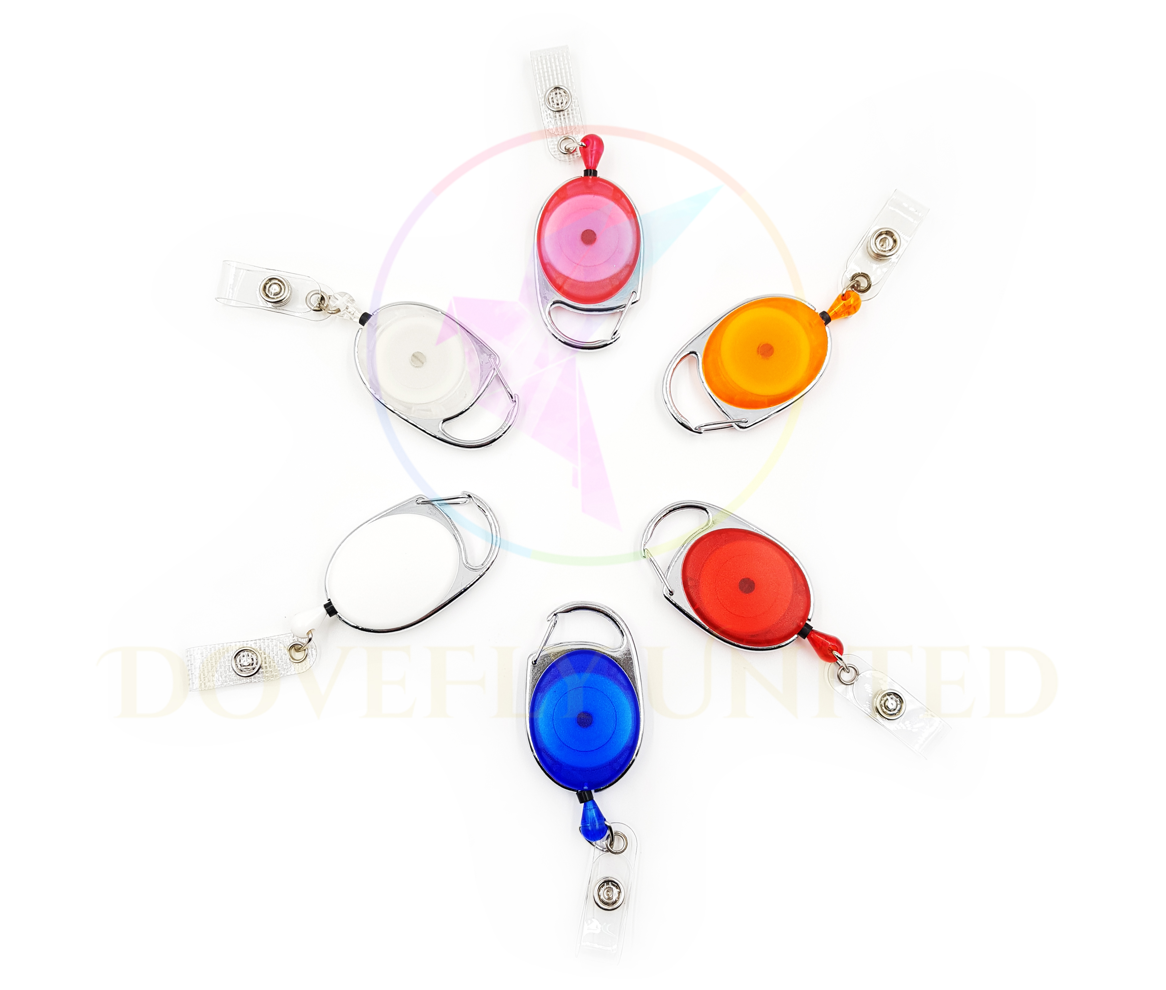 Carabiner Badge Reels, High Quality Badge Reels Complete size【DoveFly  United】Business preferred Custom Lanyards & Metal Manufacturing Design  Factory